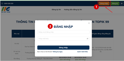 Đăng ký thi TOPIK