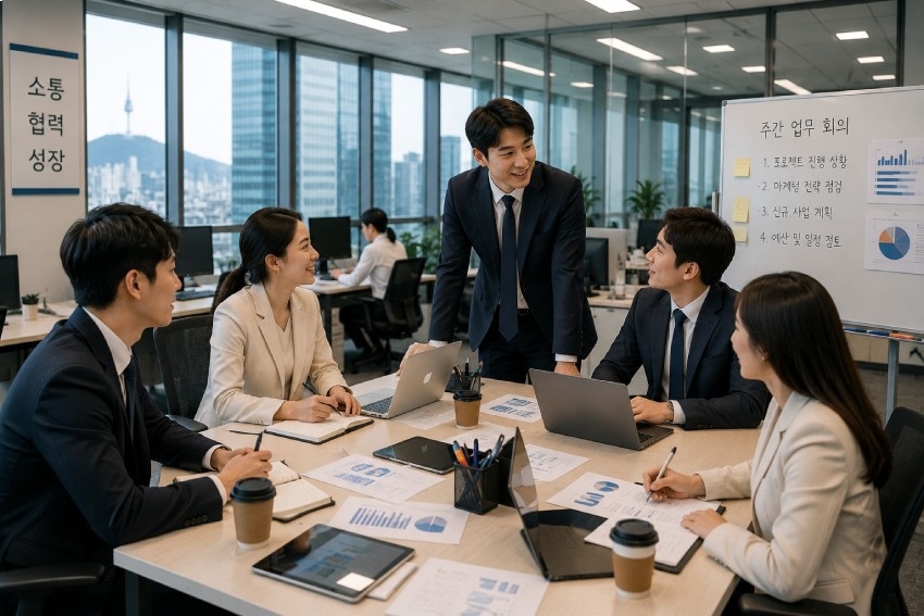 các câu tiếng Hàn công sở thông dụng