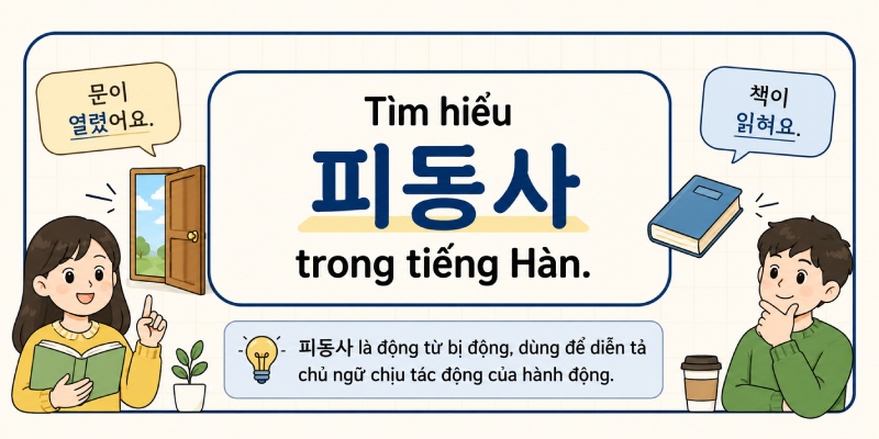 Tìm hiểu hình thức bị động 피동사 trong tiếng Hàn